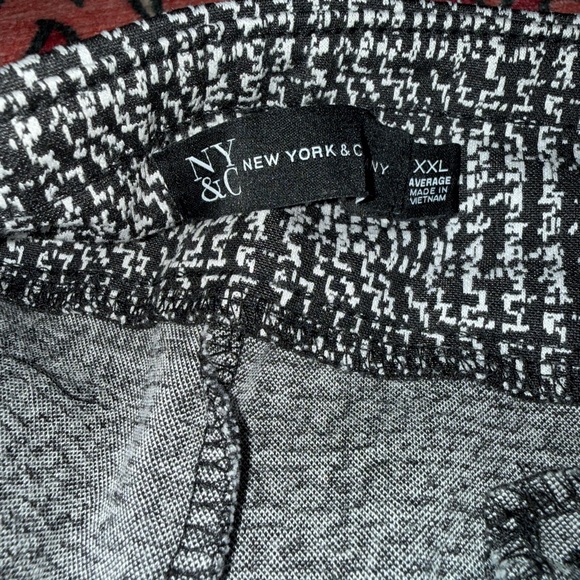 3/$25 🤍 NY&Co Plaid Pull-On Pants Size XXL Stretch Workwear - Picture 3 of 5